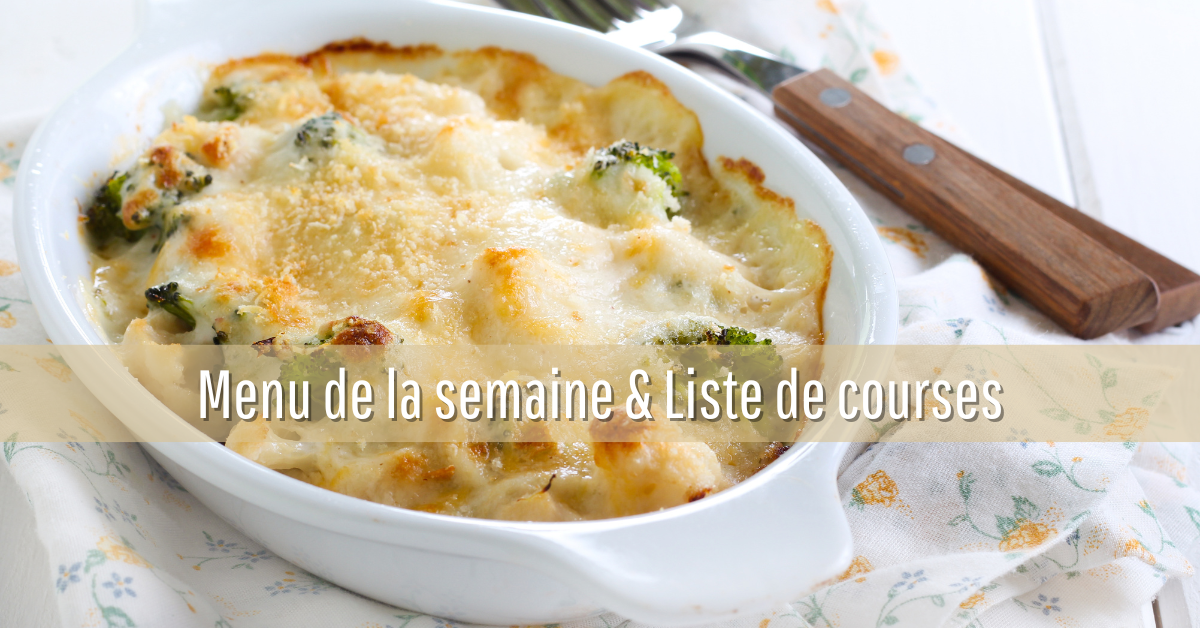 Menu De La Semaine Et Liste De Courses #17 – Maman€conome